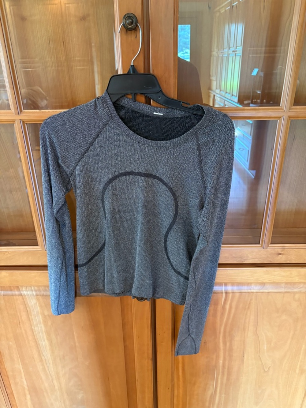 lululemon athletica Long-Sleeve Textured Crew Top - Charcoal